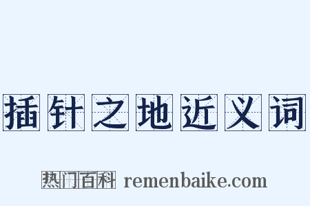 插针之地近义词是什么意思的图片